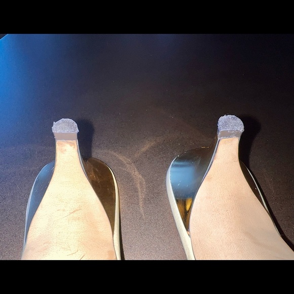 Harold’s 6.5 Gold Heel Slip-On Heels - Picture 8 of 13